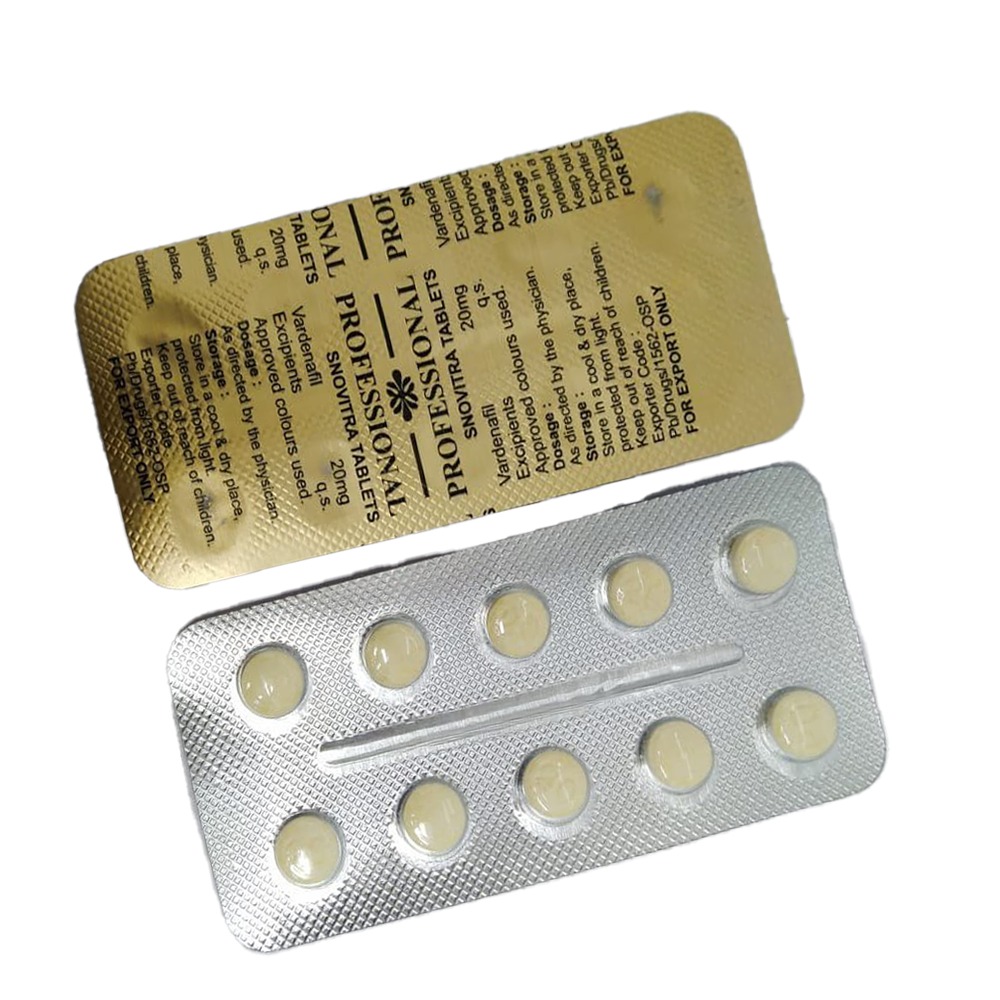 Snovitra Professional (Vardenafil 20mg) Tablets