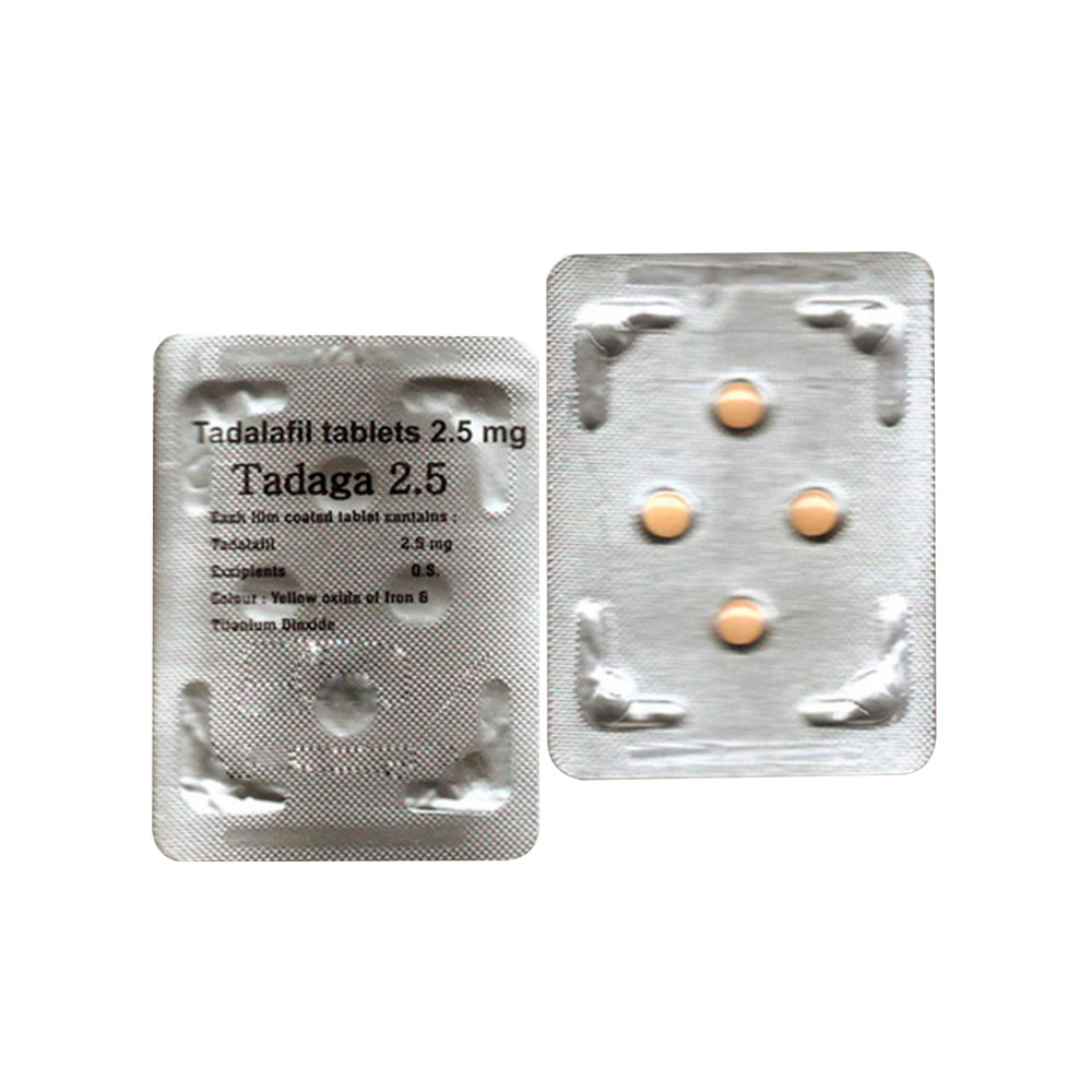 Tadaga 2.5mg (Tadalafil 2.5mg) Tablets