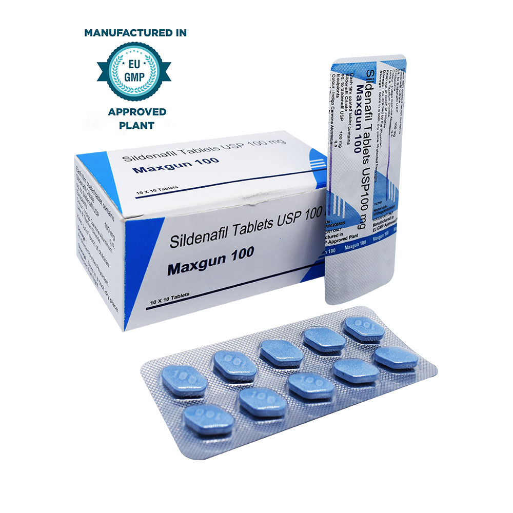 Maxgun 100 (Sildenafil Citrate 100mg USP)