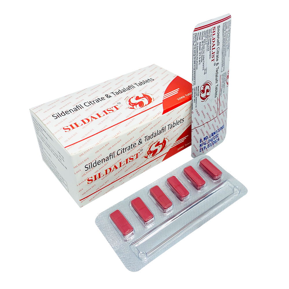 Sildalist 120mg (Sildenafil and Tadalafil) Tablets