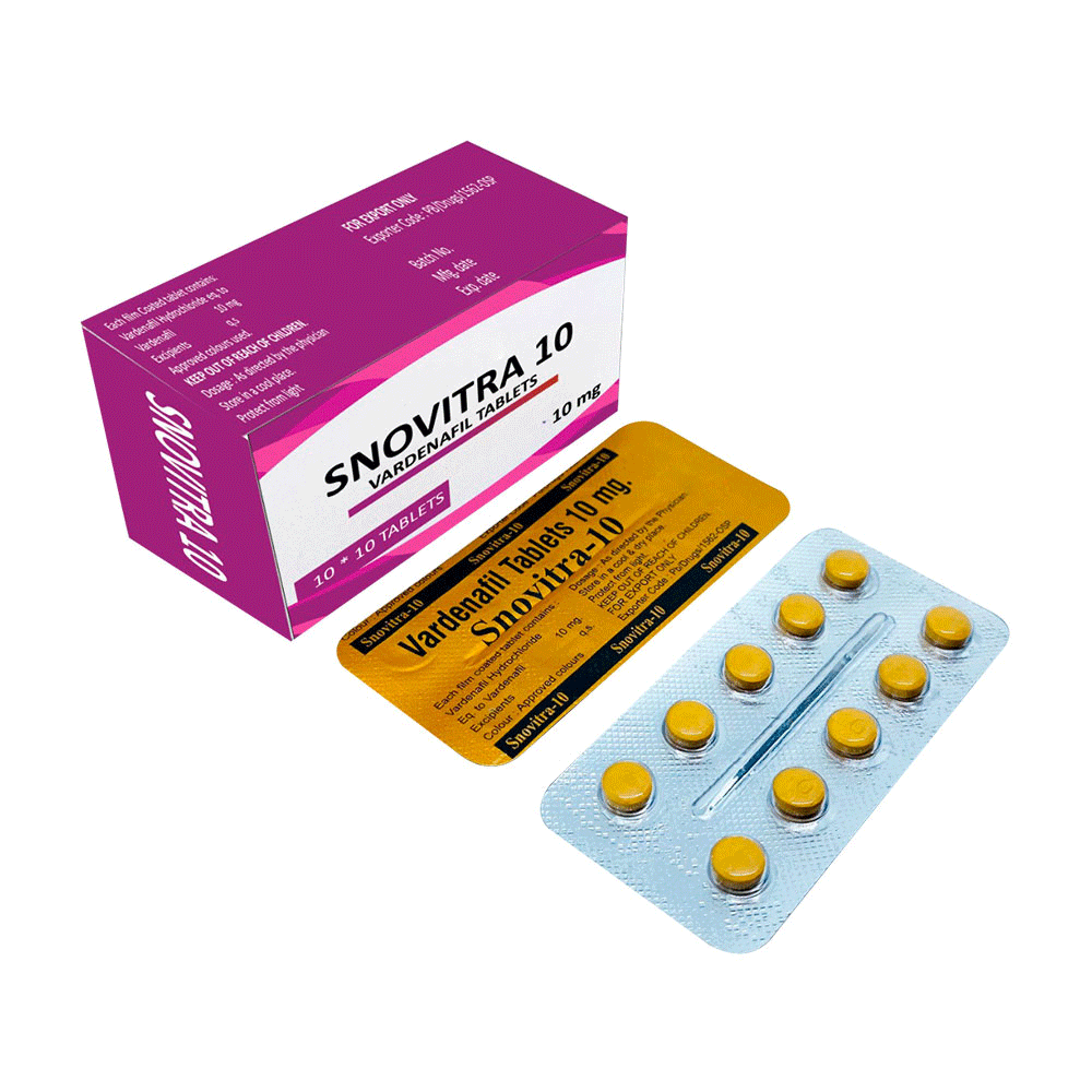Snovitra 10mg Vardenafil Tablets