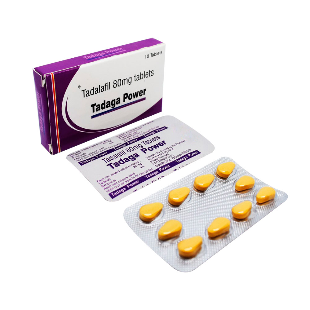 Tadaga Power (Tadalafil 80mg) Tablets