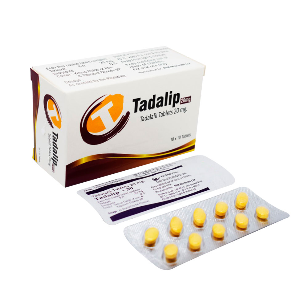 Tadalip 20mg (Tadalafil 20) Tablets